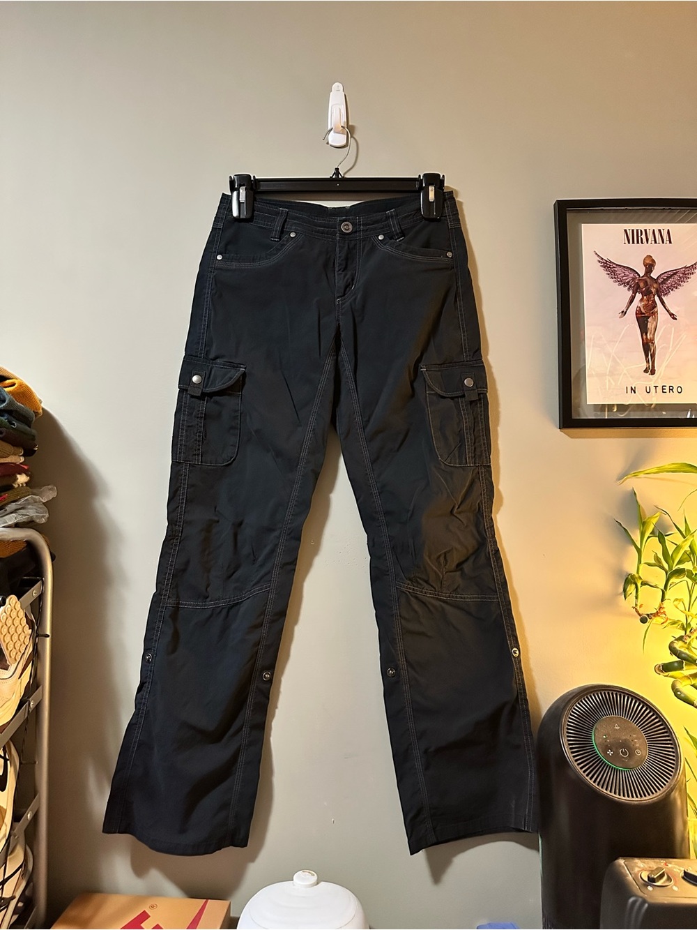 Kuhl Black Cargo Hiking Track Pants - Utility Joggers